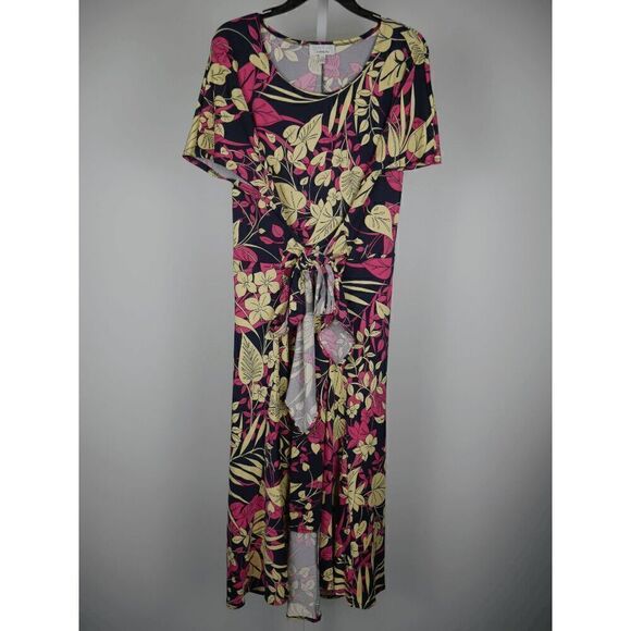 Robbie Bee Plus Size High-Low Midi Dress 1X - Picture 2 of 6